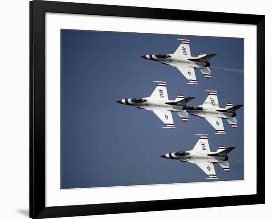 The U.S. Air Force Thunderbird Demonstration Team-Stocktrek Images-Framed Photographic Print