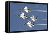 The U.S. Air Force Thunderbirds Fly in Formation-Stocktrek Images-Framed Stretched Canvas