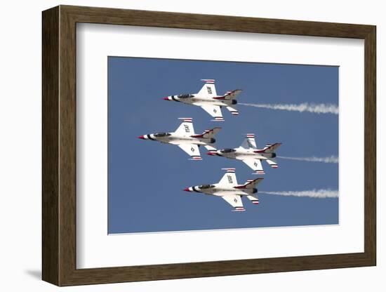 The U.S. Air Force Thunderbirds Fly in Formation-Stocktrek Images-Framed Photographic Print