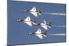 The U.S. Air Force Thunderbirds Fly in Formation-Stocktrek Images-Mounted Photographic Print