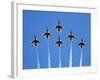 The U.S. Air Force Thunderbirds Perform a 6-ship Formation Flyby During An Air Show-Stocktrek Images-Framed Photographic Print