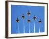 The U.S. Air Force Thunderbirds Perform a 6-ship Formation Flyby During An Air Show-Stocktrek Images-Framed Photographic Print