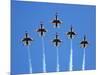 The U.S. Air Force Thunderbirds Perform a 6-ship Formation Flyby During An Air Show-Stocktrek Images-Mounted Photographic Print