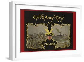 The U.S. Army and Navy 1776-1899-null-Framed Art Print