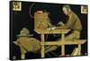 The U.S. Army Teaches Trades (or The Telegrapher)-Norman Rockwell-Framed Stretched Canvas