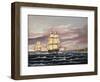 The U.S. Frigate United States and the Captured H. B. M. Frigate Macedonian Off Sandy Hook-Thomas Chambers-Framed Giclee Print