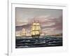 The U.S. Frigate United States and the Captured H. B. M. Frigate Macedonian Off Sandy Hook-Thomas Chambers-Framed Giclee Print