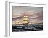 The U.S. Frigate United States and the Captured H. B. M. Frigate Macedonian Off Sandy Hook-Thomas Chambers-Framed Giclee Print