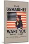 The U.S. Marines Want You-null-Mounted Art Print
