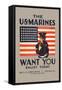 The U.S. Marines Want You-null-Framed Stretched Canvas