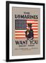 The U.S. Marines Want You-null-Framed Art Print