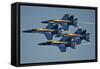 The U.S. Navy Flight Demonstration Squadron, the Blue Angels-null-Framed Stretched Canvas