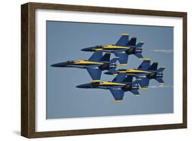 The U.S. Navy Flight Demonstration Squadron, the Blue Angels-null-Framed Premium Photographic Print