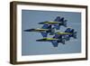 The U.S. Navy Flight Demonstration Squadron, the Blue Angels-null-Framed Photographic Print