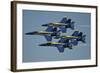 The U.S. Navy Flight Demonstration Squadron, the Blue Angels-null-Framed Photographic Print