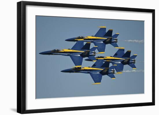 The U.S. Navy Flight Demonstration Squadron, the Blue Angels-null-Framed Photographic Print