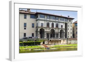 The Uffizi, Arno River, UNESCO World Heritage Site, Florence (Firenze), Tuscany, Italy, Europe-Nico Tondini-Framed Photographic Print