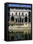 The Uffizi Reflected in the Arno River, Florence, Tuscany, Italy-Nedra Westwater-Framed Stretched Canvas