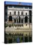 The Uffizi Reflected in the Arno River, Florence, Tuscany, Italy-Nedra Westwater-Stretched Canvas