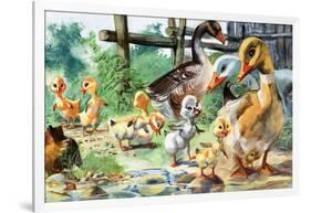 The Ugly Duckling-null-Framed Giclee Print