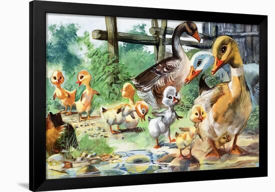 The Ugly Duckling-null-Framed Giclee Print