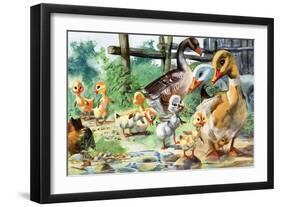 The Ugly Duckling-null-Framed Giclee Print