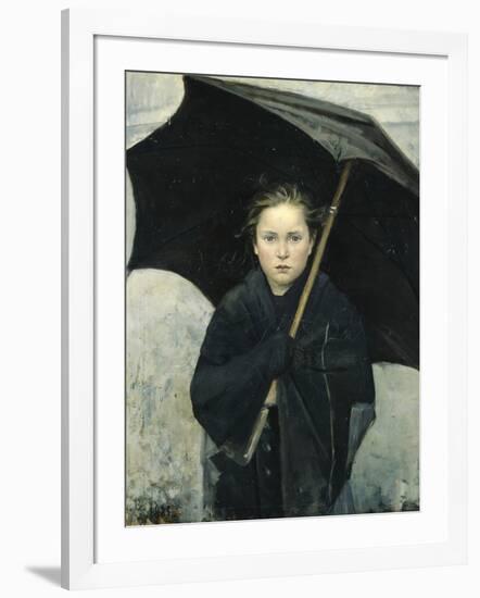 The Umbrella, 1883-Maria Konstantinovna Bashkirtseva-Framed Giclee Print