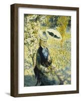 The Umbrella; L'Ombrelle, 1878-Pierre-Auguste Renoir-Framed Giclee Print