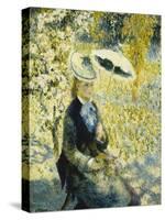 The Umbrella; L'Ombrelle, 1878-Pierre-Auguste Renoir-Stretched Canvas