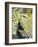 The Umbrella; L'Ombrelle, 1878-Pierre-Auguste Renoir-Framed Giclee Print