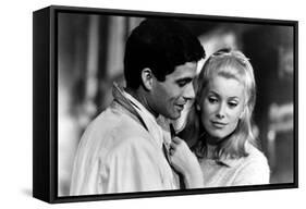 The Umbrellas of Cherbourg, (aka Les Parapluies De Cherbourg), 1964-null-Framed Stretched Canvas