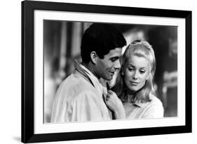 The Umbrellas of Cherbourg, (aka Les Parapluies De Cherbourg), 1964-null-Framed Photo