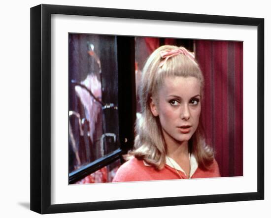 The Umbrellas Of Cherbourg, (aka Les Parapluies De Cherbourg), Catherine Deneuve, 1964-null-Framed Photo