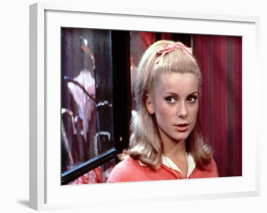 The Umbrellas Of Cherbourg, (aka Les Parapluies De Cherbourg), Catherine Deneuve, 1964-null-Framed Photo