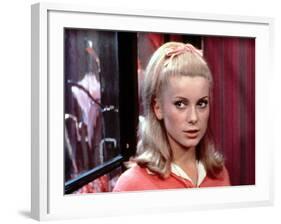 The Umbrellas Of Cherbourg, (aka Les Parapluies De Cherbourg), Catherine Deneuve, 1964-null-Framed Photo