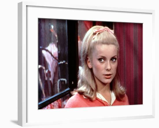 The Umbrellas Of Cherbourg, (aka Les Parapluies De Cherbourg), Catherine Deneuve, 1964-null-Framed Photo