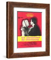 The Umbrellas of Cherbourg, French Movie Poster, 1964-null-Framed Art Print