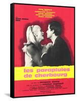 The Umbrellas of Cherbourg, French Movie Poster, 1964-null-Framed Stretched Canvas