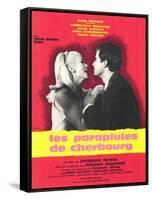 The Umbrellas of Cherbourg, French Movie Poster, 1964-null-Framed Stretched Canvas