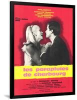 The Umbrellas of Cherbourg, French Movie Poster, 1964-null-Framed Art Print