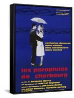 The Umbrellas of Cherbourg, French Movie Poster, 1964-null-Framed Stretched Canvas