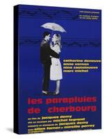 The Umbrellas of Cherbourg, French Movie Poster, 1964-null-Stretched Canvas