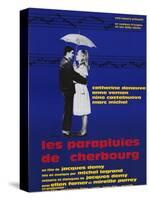The Umbrellas of Cherbourg, French Movie Poster, 1964-null-Stretched Canvas