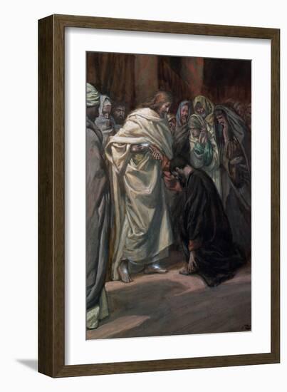 The Unbelief of St. Thomas, Illustration for 'The Life of Christ', C.1884-96-James Tissot-Framed Giclee Print