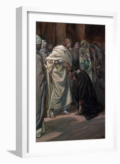 The Unbelief of St. Thomas, Illustration for 'The Life of Christ', C.1884-96-James Tissot-Framed Giclee Print