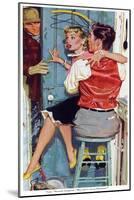 The Undecided Blonde  - Saturday Evening Post "Leading Ladies", January 29, 1955 pg.p24-Robert Meyers-Mounted Giclee Print