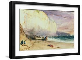 The Undercliff, 1828-Richard Parkes Bonington-Framed Giclee Print