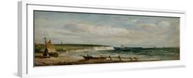 The Undercliff, Isle of Wight, 1866 (Oil on Paper & Panel)-Alfred Vickers-Framed Giclee Print