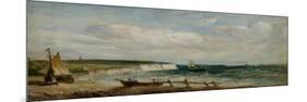 The Undercliff, Isle of Wight, 1866 (Oil on Paper & Panel)-Alfred Vickers-Mounted Giclee Print