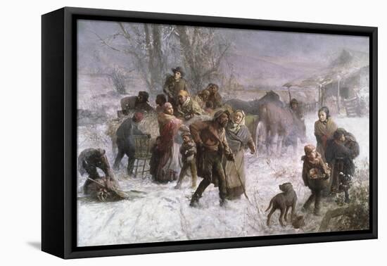 The Underground Railway-Charles T. Webber-Framed Stretched Canvas